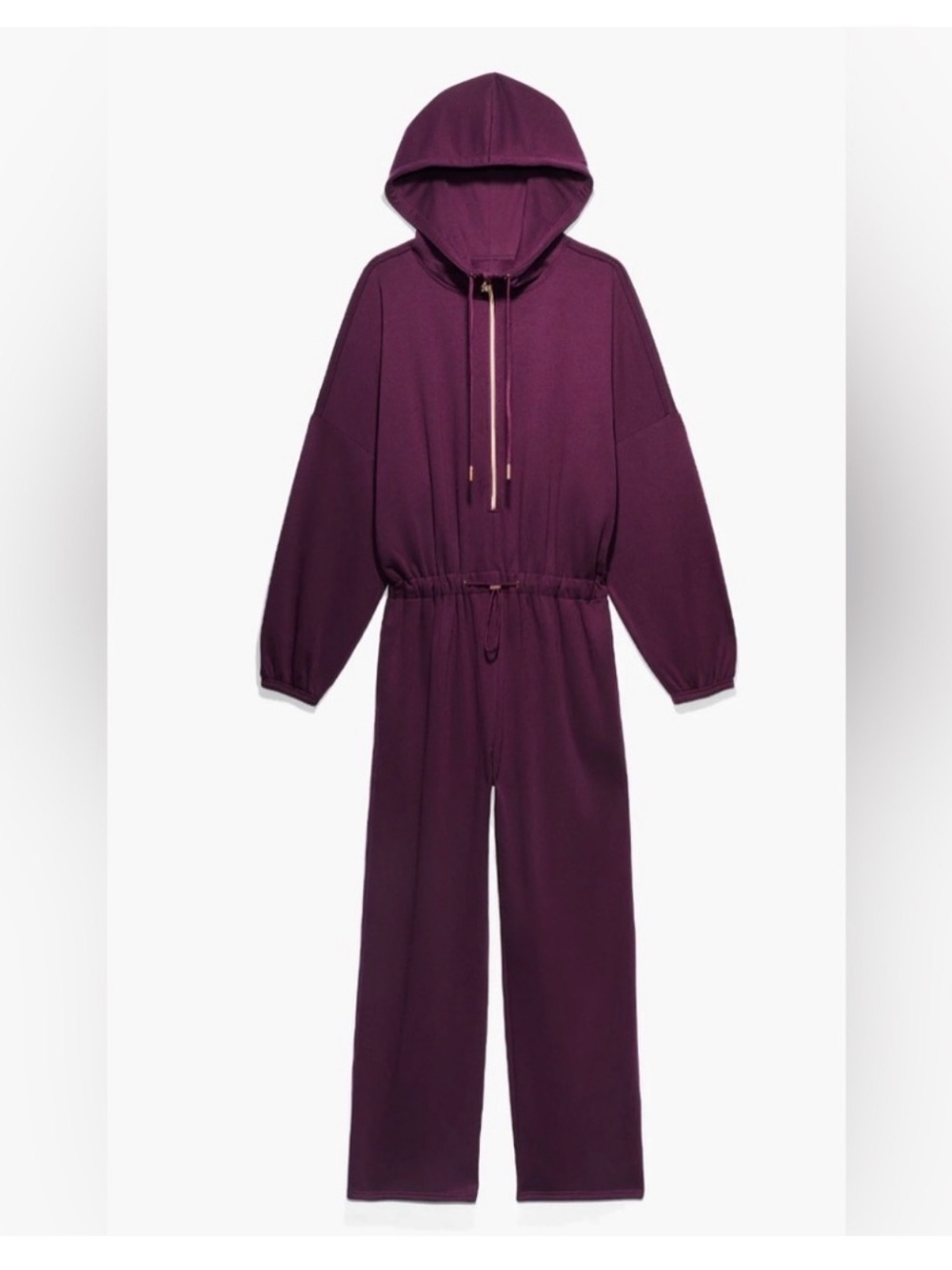 SAVAGE X FENTY BY RIHANNA Xssential Cinched Hooded Jumpsuit Size small Purple‎